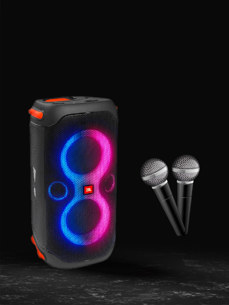 JBL PARTY BOX 110 WITH 2 x MICROPHONES